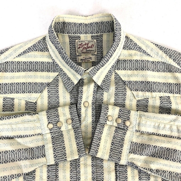 Lucky Brand Other - Lucky Brand Distinctive Western Shirt Pearl Snap